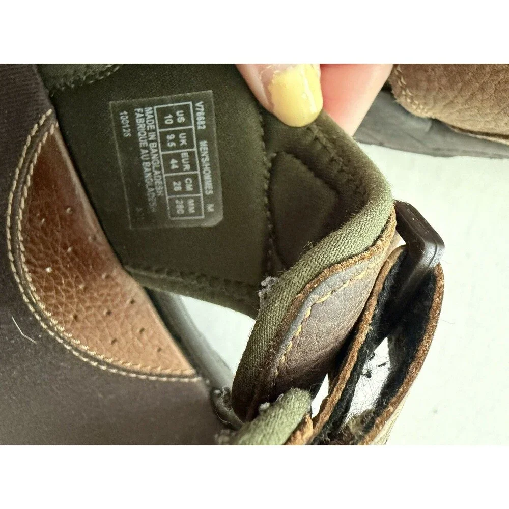 Rockport Men's Rocklake Leather Hook and Loop Hiking Sandals Size 10 Brown